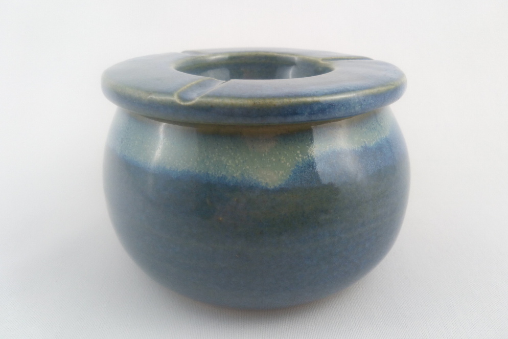 cendrier bleu jacob oterrefeu poterie palaiseau