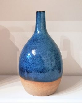 Soliflore bleu en céramique