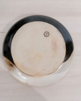 Assiette creuse yin et yang en céramique